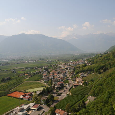 Luftbildaufnahme der Gemeinde Burgstall