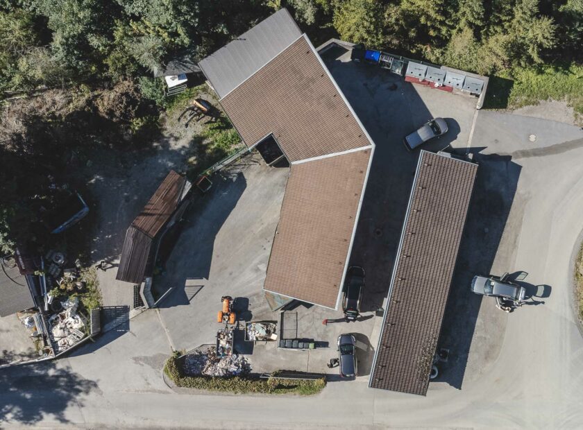 Gemeinde Wildermieming Recyclinghof - Luftbild