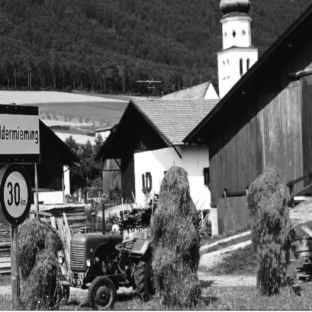 Blick von der Dorfstraße beim Zimmermann