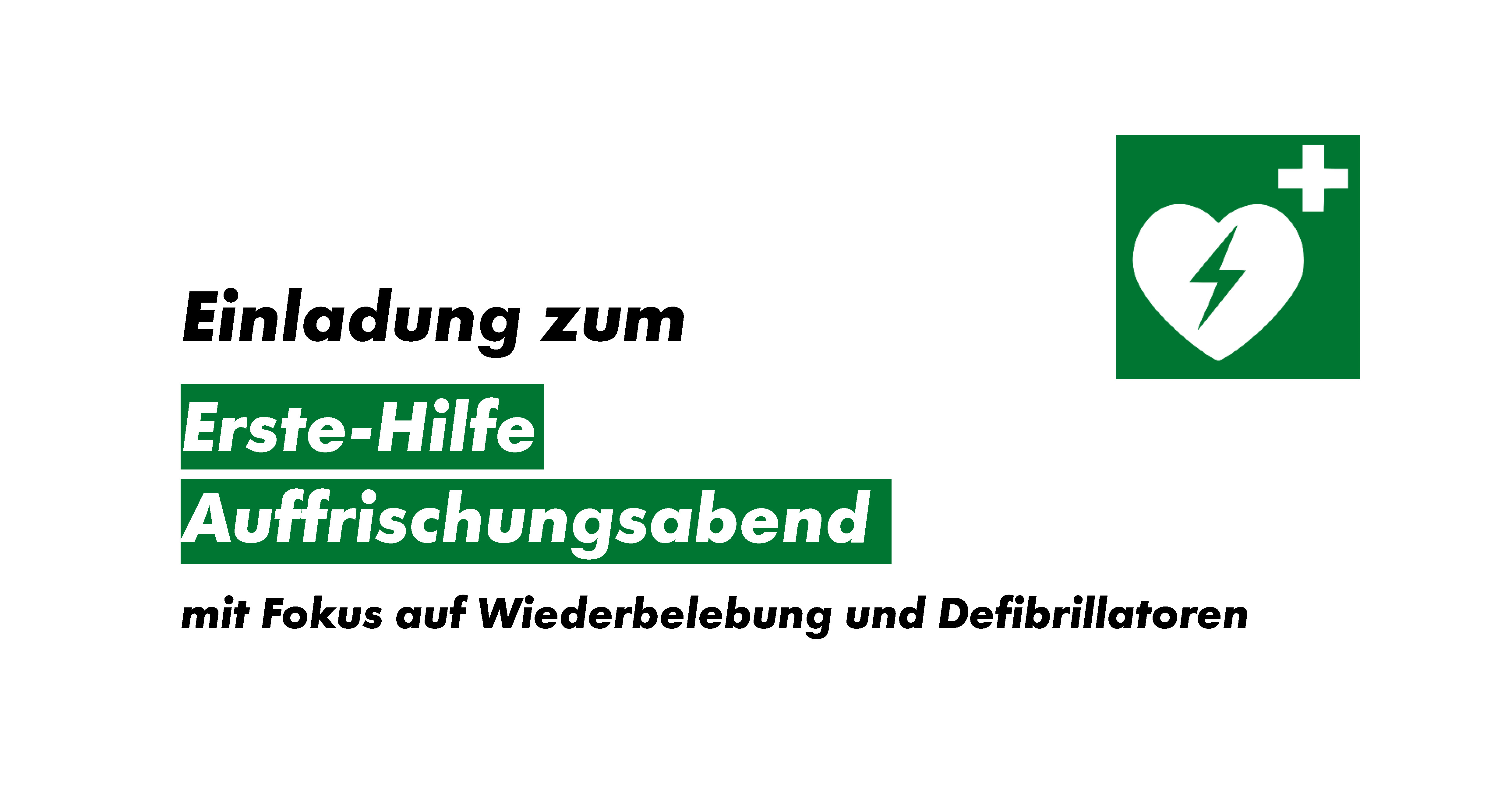 Erste-Hilfe Auffrischungsabend