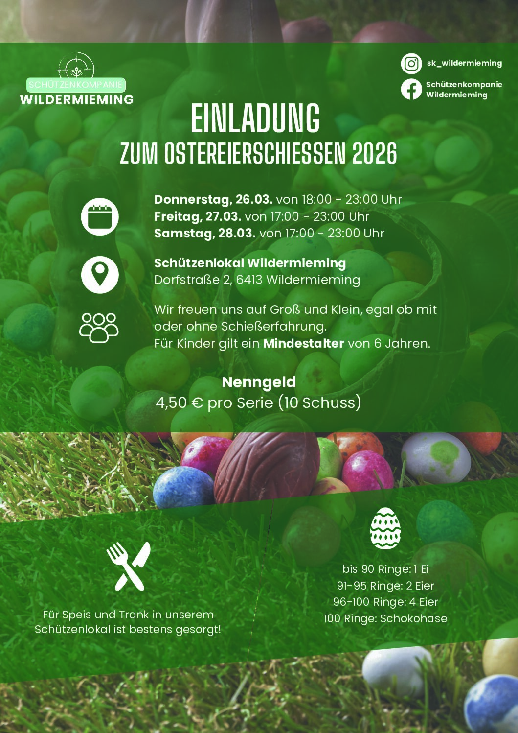 Einladung zum Ostereierschießen 2026