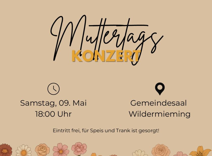 Muttertagskonzert der Jugendmusikkapelle Wildermieming