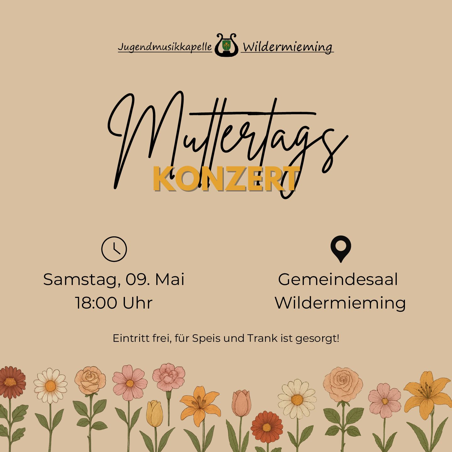 Muttertagskonzert der Jugendmusikkapelle Wildermieming