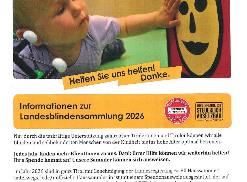 Blinden_und Sehbehindertenverband Tirol_Haussammlung